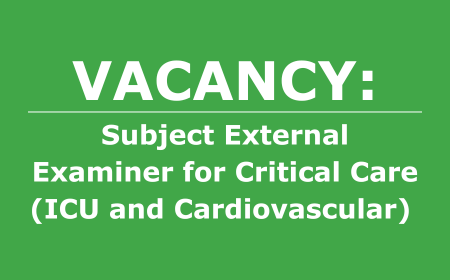 Vacancy Critical Care External Examiner